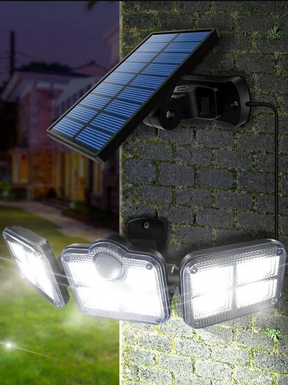 Refletor de LED Energia Solar 3 painéis